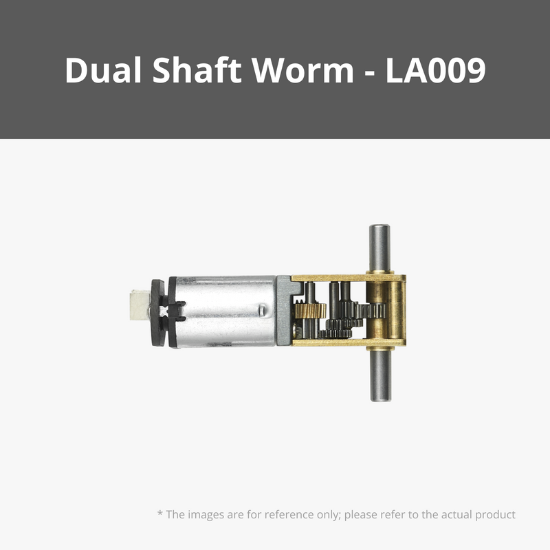 N20 Dual Shaft Worm Gear Motor (1PCS) - LA009